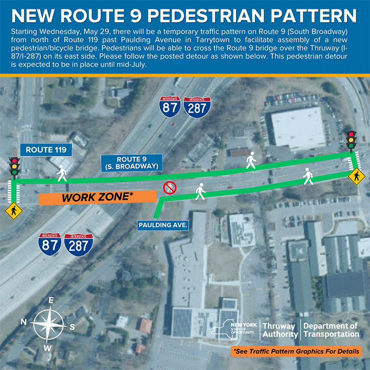 New Route Pedestrain Pattern Image - starting May 29